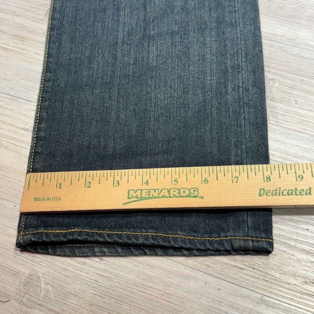 Levis 501 Jeans Mens 34x34 Button Fly Original Straight Blue Denim Medium Wash - Picture 10 of 13